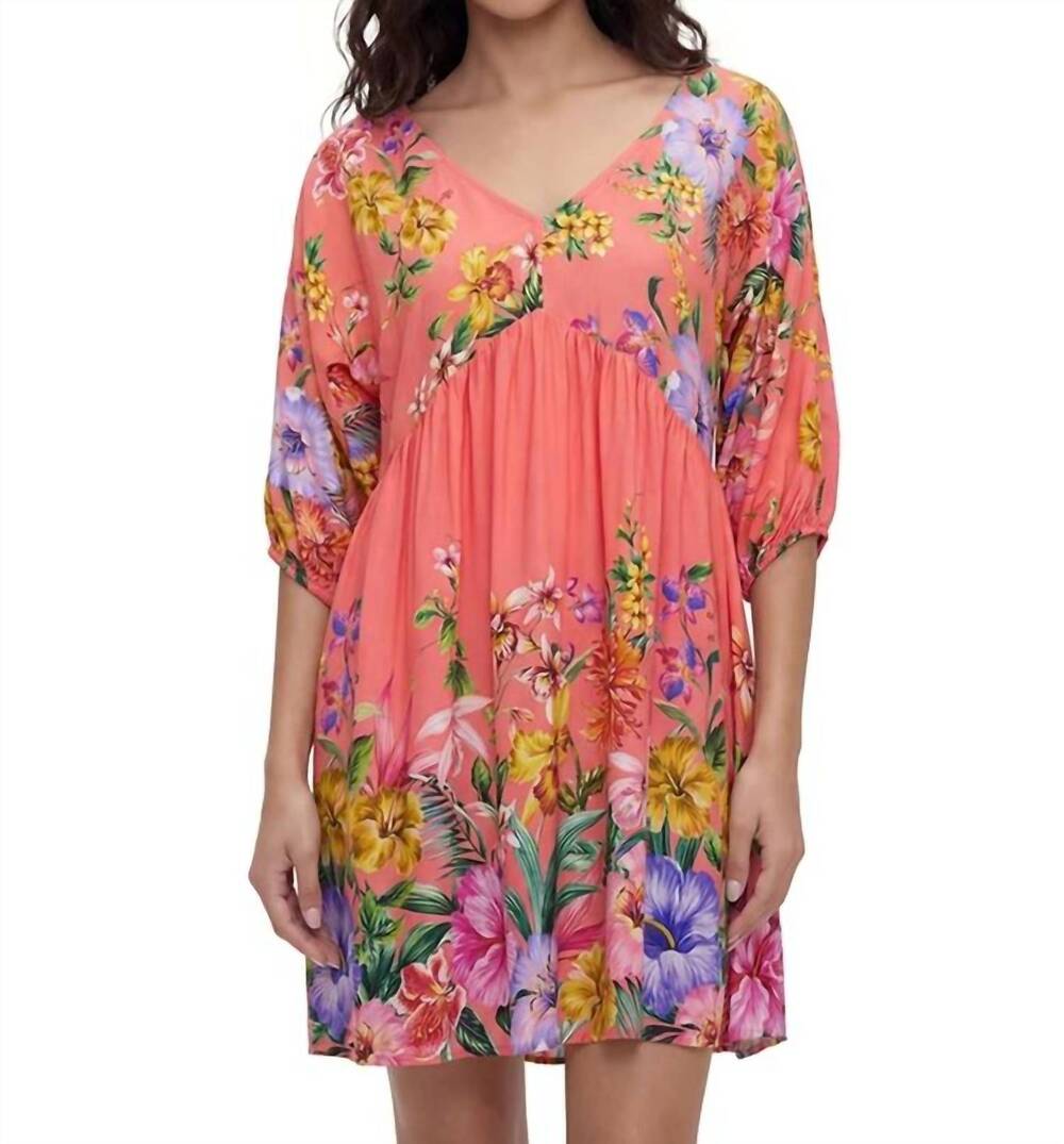NEW JOHNNY WAS kairi a-line dress in pink